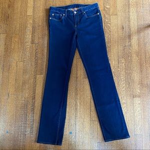 Tory Burch Straight Leg Jeans Dark Wash Size 27